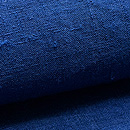 瑠璃色の色無地結城紬