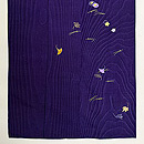 木目染に吹き寄せ刺繍付け訪問着