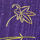 木目染に吹き寄せ刺繍付け訪問着