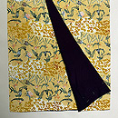 菜ばな段縞文様絞りに型絵染付下