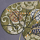 光琳水に双葉葵の五ツ紋訪問着