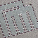 灰青源氏香文様付下