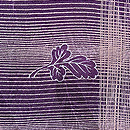 深紫色菊の葉紋様羽織