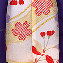 深紫色大胆絞りと刺繍羽織