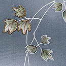 青磁色に四季の草花の羽織