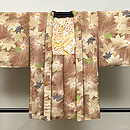 そほ色の菊と紅葉文様羽織