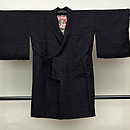 黒地紬の道中着　正面