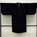 別珍地ドット柄の道中着　正面