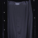 別珍地ドット柄の道中着　質感・風合