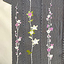 斜線に槍梅と橘の小紋袷