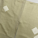 紗綾型に踏み石文様の付下