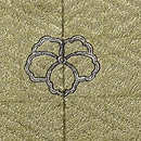 紗綾型に踏み石文様の付下