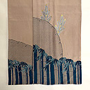 雪輪取りに松竹文様の訪問着 田畑喜八作