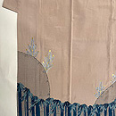 雪輪取りに松竹文様の訪問着 田畑喜八作