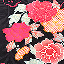 四季の花文様の道行　質感・風合