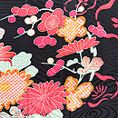 四季の花文様の道行　質感・風合