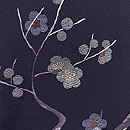 梅の古木文刺繍の絵羽織　質感・風合