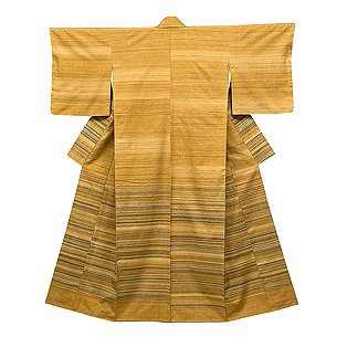 志村ふくみ作 「茶 べんがら縞」