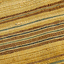 志村ふくみ作 「茶 べんがら縞」