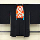 黒地鬼縮緬の羽織　正面