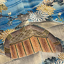 四季花鳥文様曙染めの色留袖