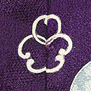 雲文に唐子文様の羽織　質感・風合