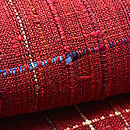 浦野理一 赤色繋ぎ糸紬