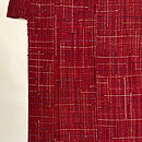 浦野理一 赤色繋ぎ糸紬