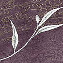 観世水紋鴛鴦刺繍付下