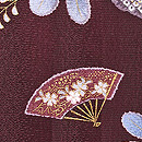 辻が花模様の被布コート 質感・風合