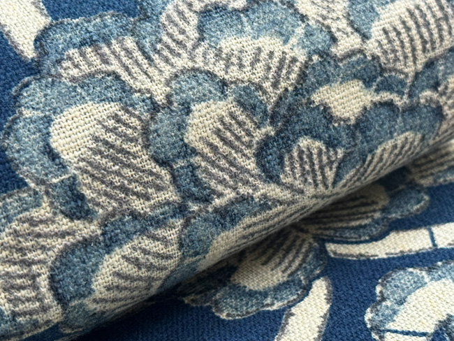 藍型染めの半巾帯 77,000円(税込)帯25-05-01 ご売約済