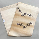 千鳥文様紗織名古屋帯　帯裏