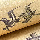 千鳥文様紗織名古屋帯　質感・風合