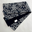 中形花唐草文様の半幅帯　帯裏