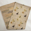 虫尽くし紗の本袋帯　帯裏