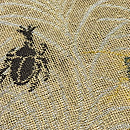 虫尽くし紗の本袋帯　質感・風合