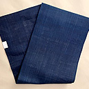 藍大麻布の名古屋帯　帯裏