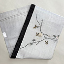 蜂の巣文様絽の名古屋帯　帯裏