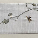 蜂の巣文様絽の名古屋帯　前柄