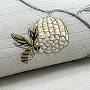 蜂の巣文様絽の名古屋帯　質感・風合