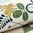 扇面麻の名古屋帯　質感・風合