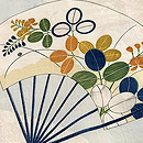 扇面麻の名古屋帯　質感・風合