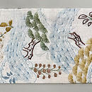 茶屋辻帷子崩しの名古屋帯　前柄