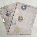 唐花丸に鳳凰紋の織絽の丸帯　帯裏