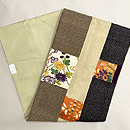 江戸裂の切り継ぎ名古屋帯　帯裏