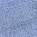 縹色無地の麻名古屋帯　質感・風合