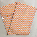 麻地縞の名古屋帯　帯裏