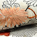 帷子くずし互の目(ぐのめ)文様名古屋帯　質感・風合