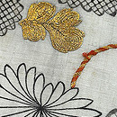 帷子くずし互の目(ぐのめ)文様名古屋帯　質感・風合