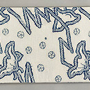 松原工房 半幅帯 千鳥　前柄